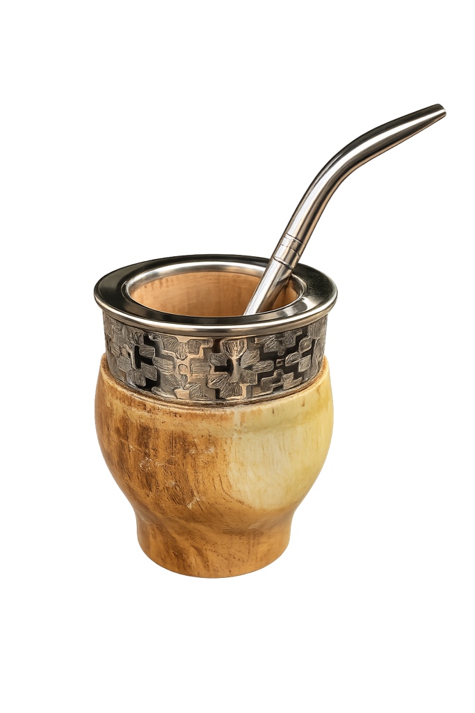 Mate de algarrobo con virola grabable 2.