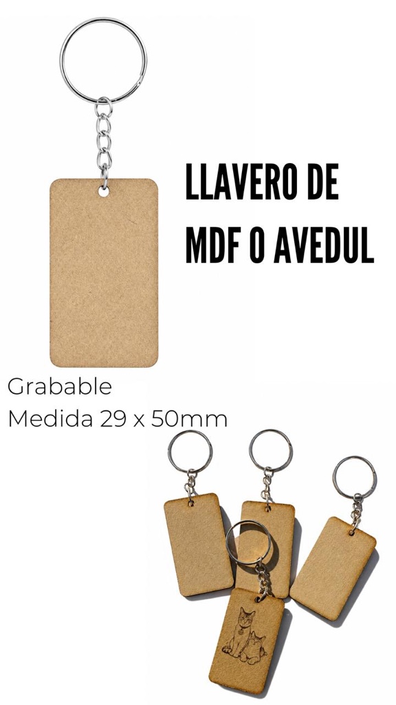 Llavero de madera
