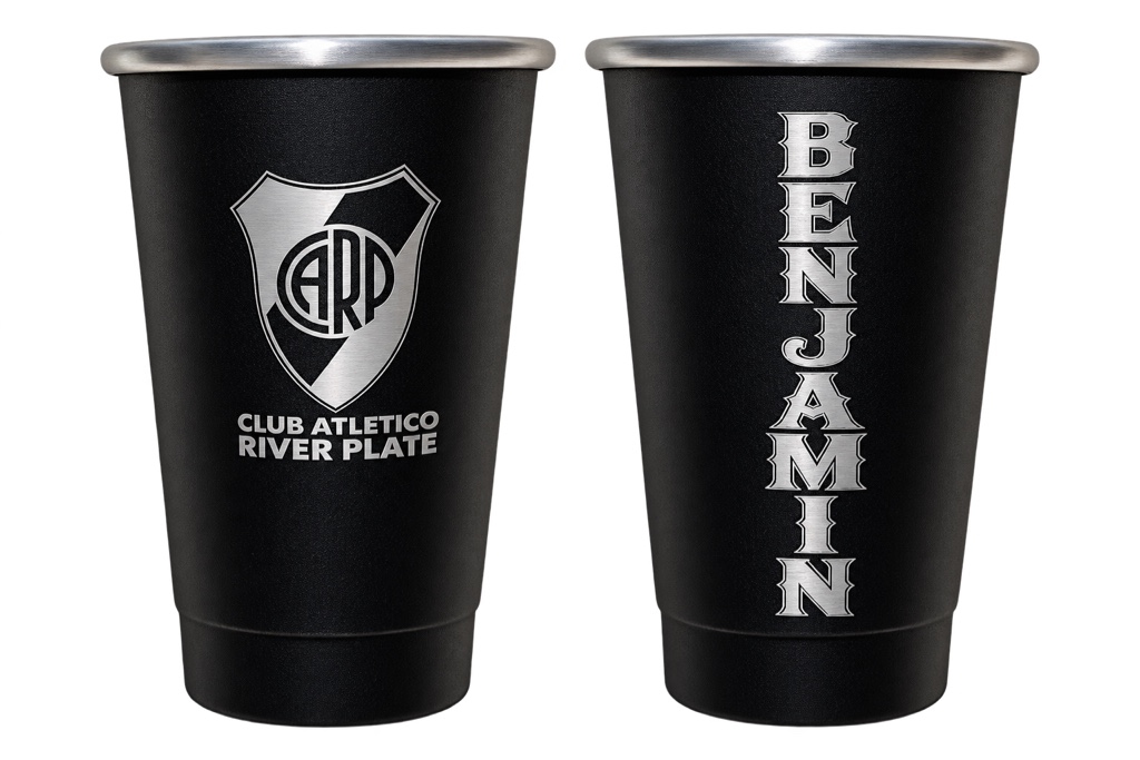 Vasos de aluminio grabables
