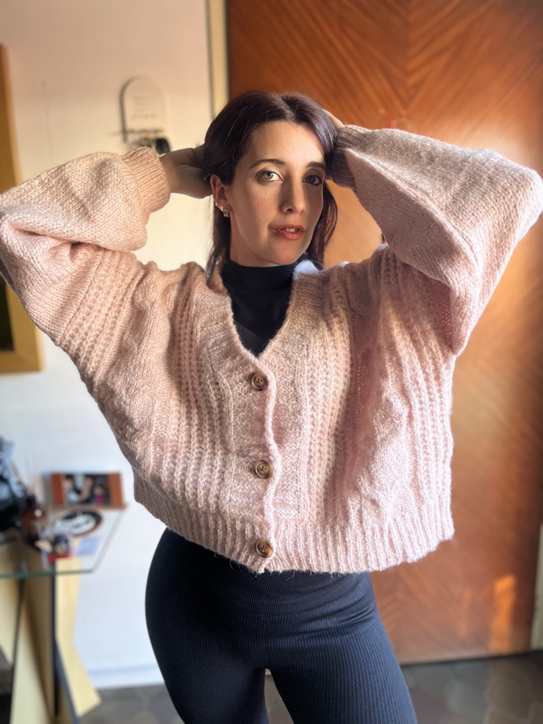 CARDIGAN MIA ROSA TALLE UNICO