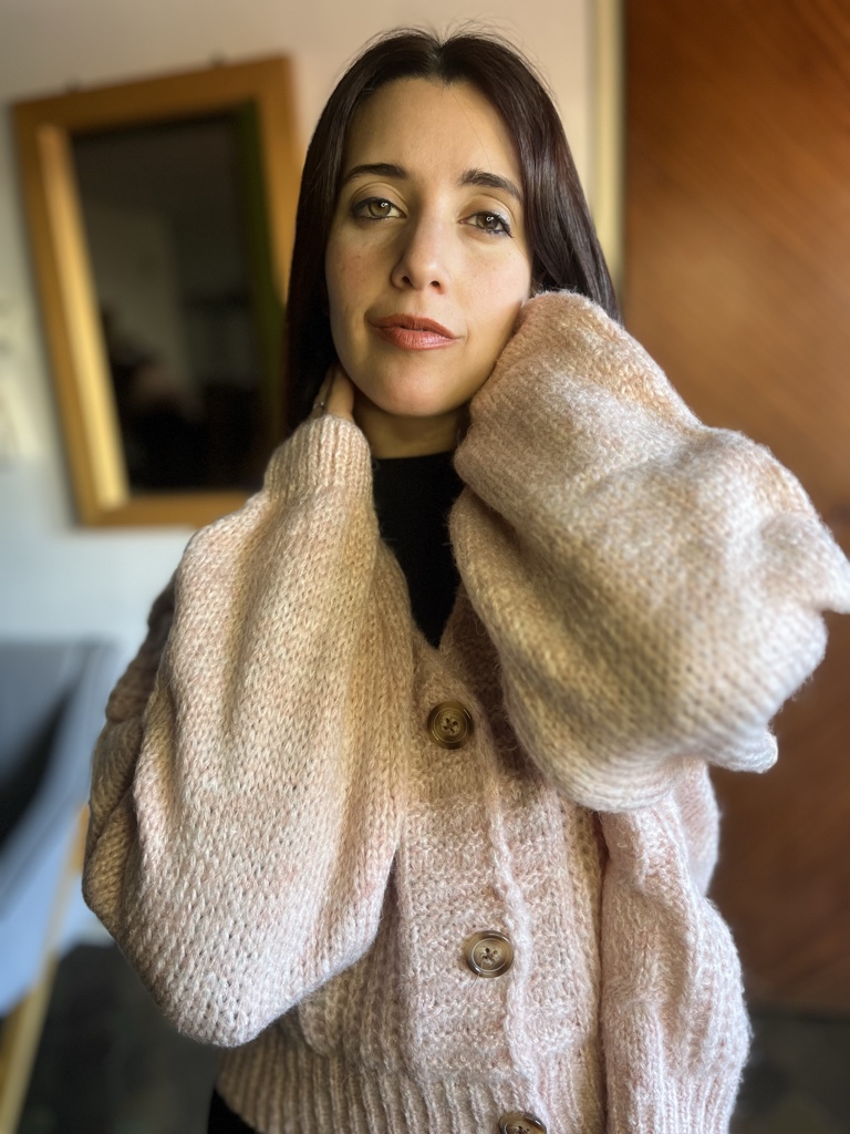 CARDIGAN MIA BEIGE TALLE UNICO