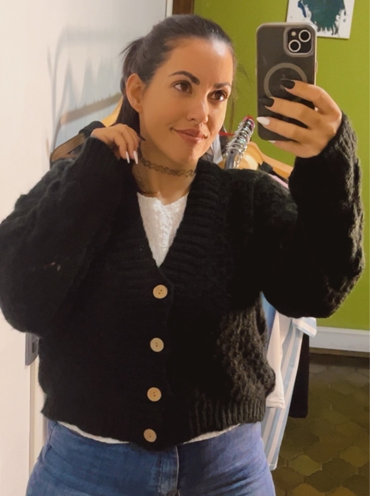 CARDIGAN JAZMIN NEGRO TALLE UNICO