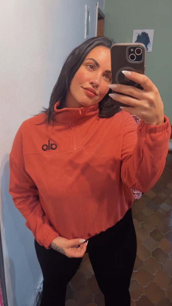 BUZO ALO MEDIO CIERRE ROJO TALLE UNICO