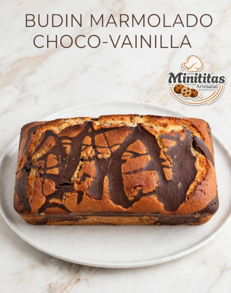 Budín marmolado choco vainilla