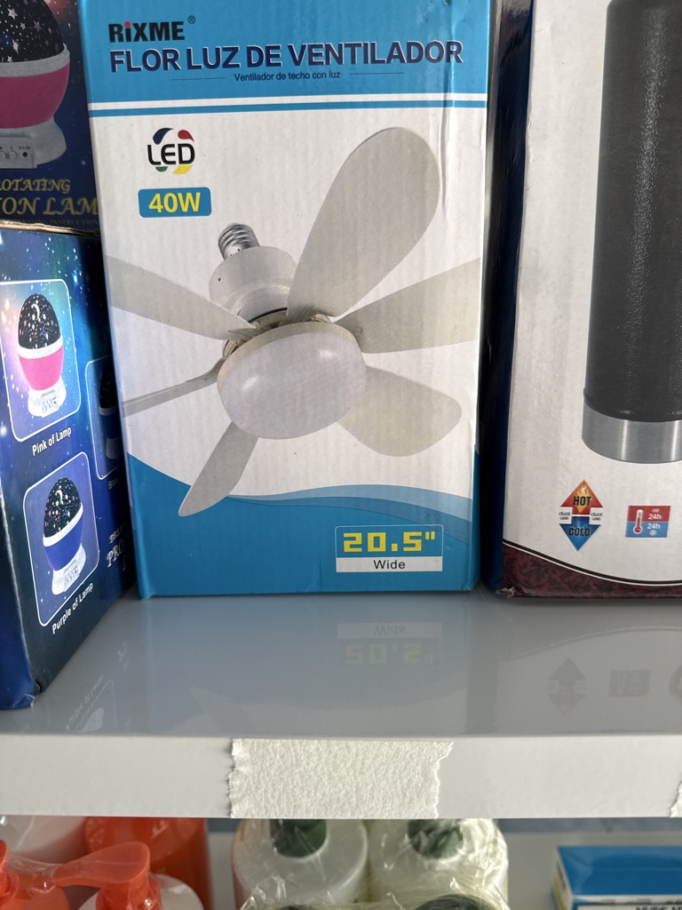 Ventilador con foco