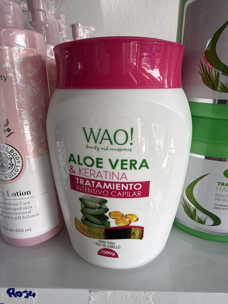 Wao aloe vera keratina blanca