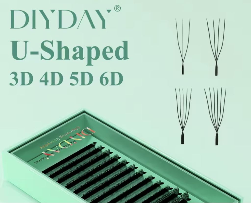 DIYDAY pestañas U-Shaped 3D