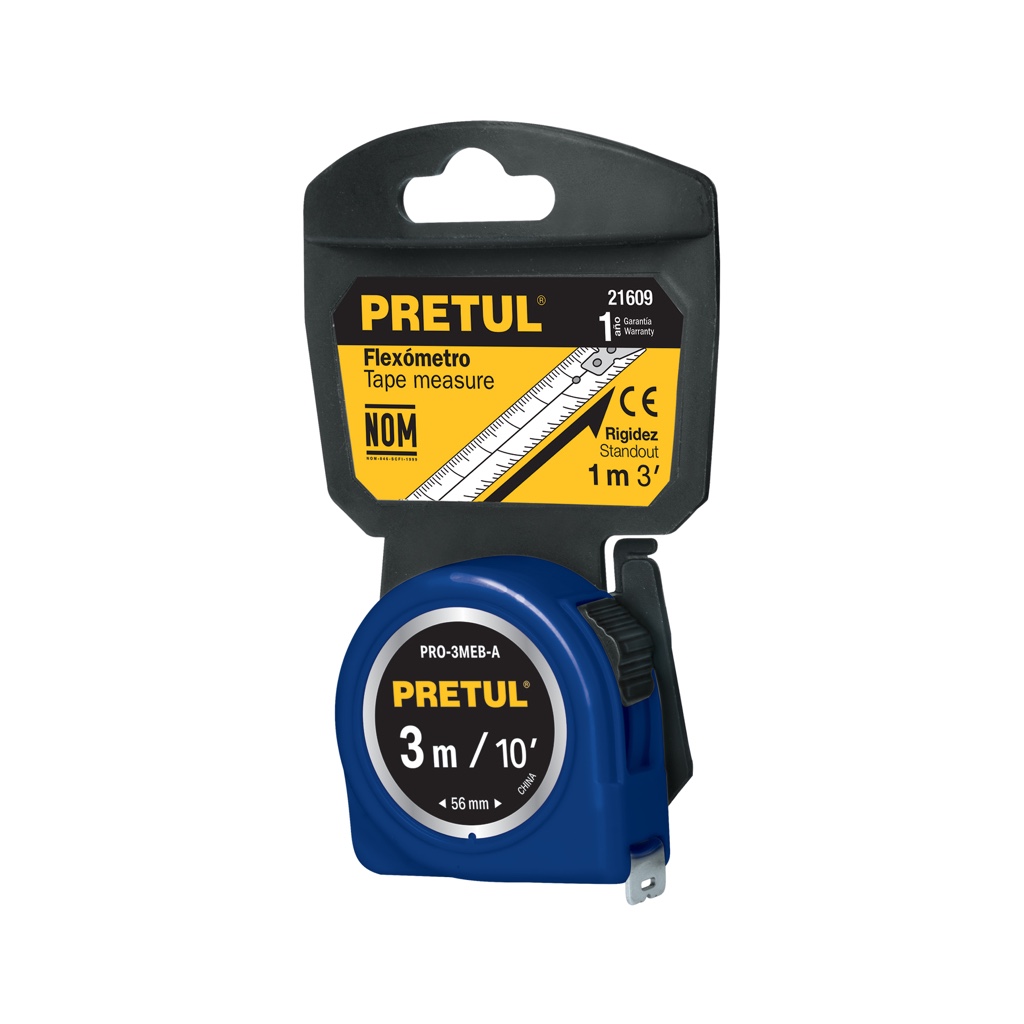CINTA METRICA PRETUL 3MTS AZUL 21609