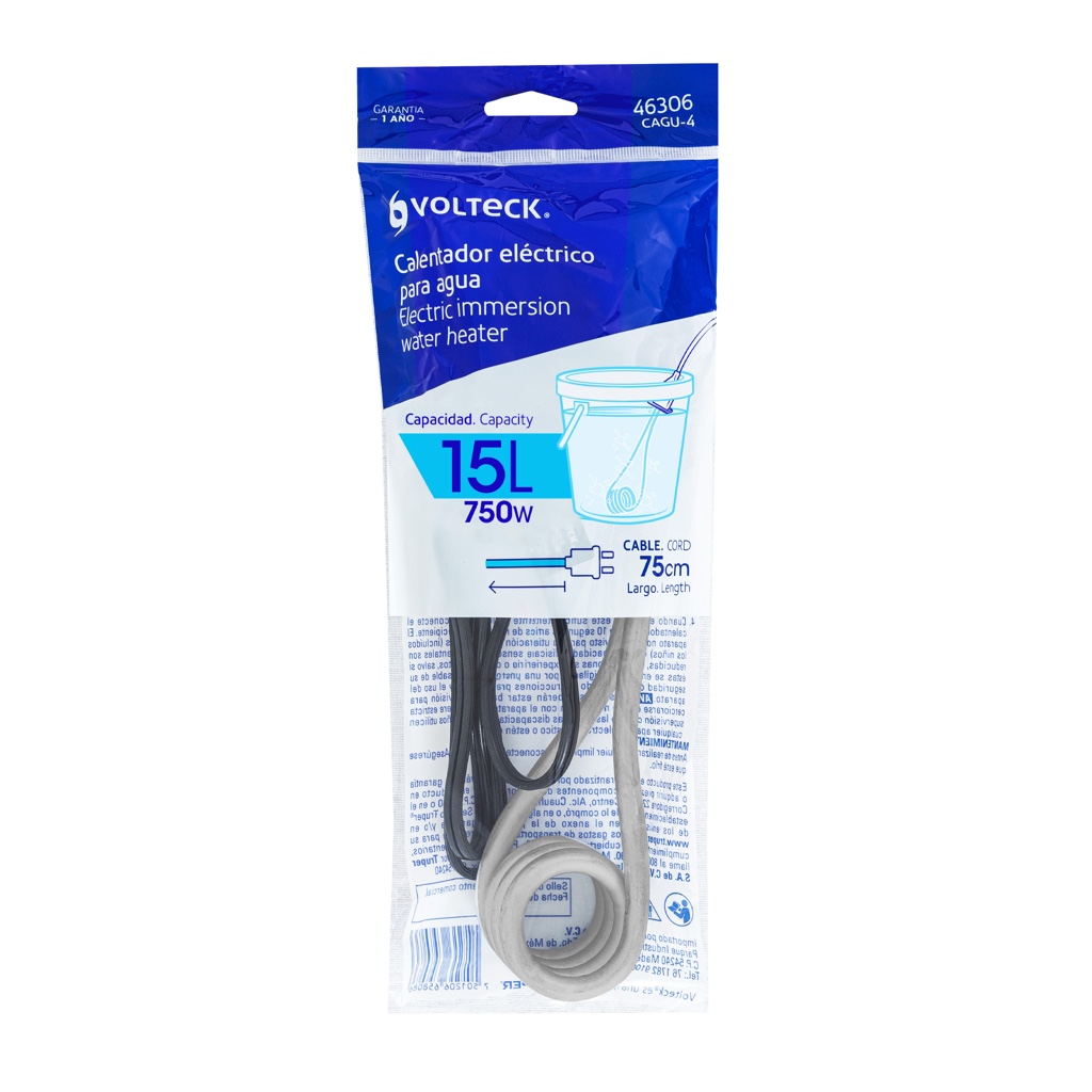 Calentador Elect p/Agua NO.4 750W 15LTS Voltech 46306
