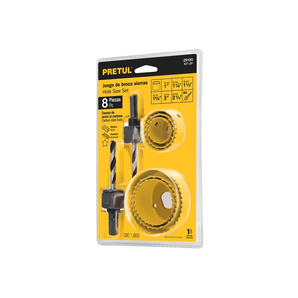 Broca para llavin 7-pcs p.mandril Pretul 29100