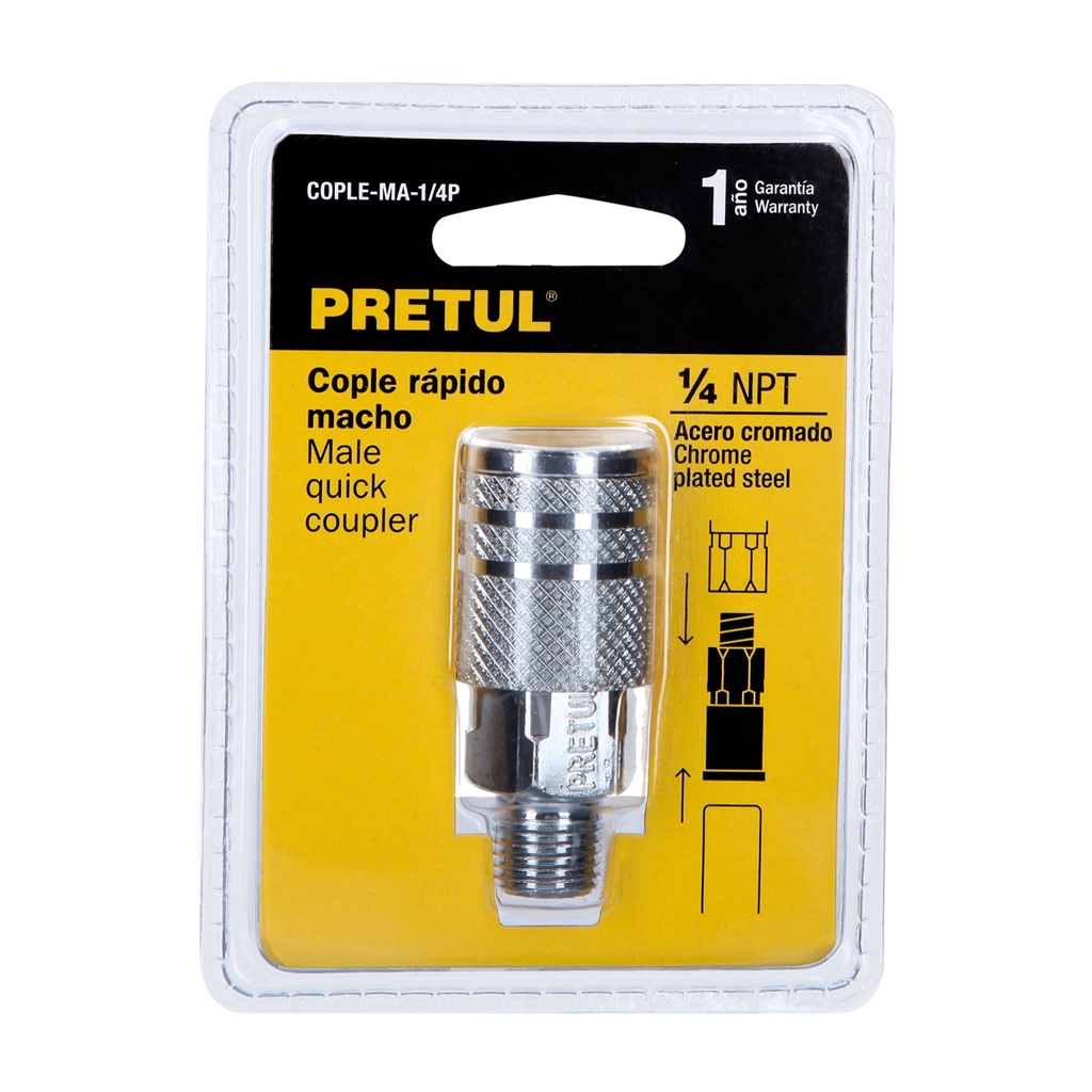 Cople rápido p/compresor macho Pretul 27029