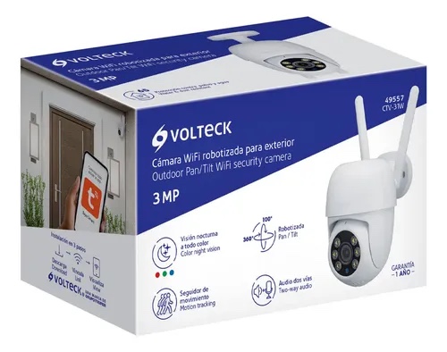Camara wifi p/exterior 3MP robotizada ctv-31w 49557