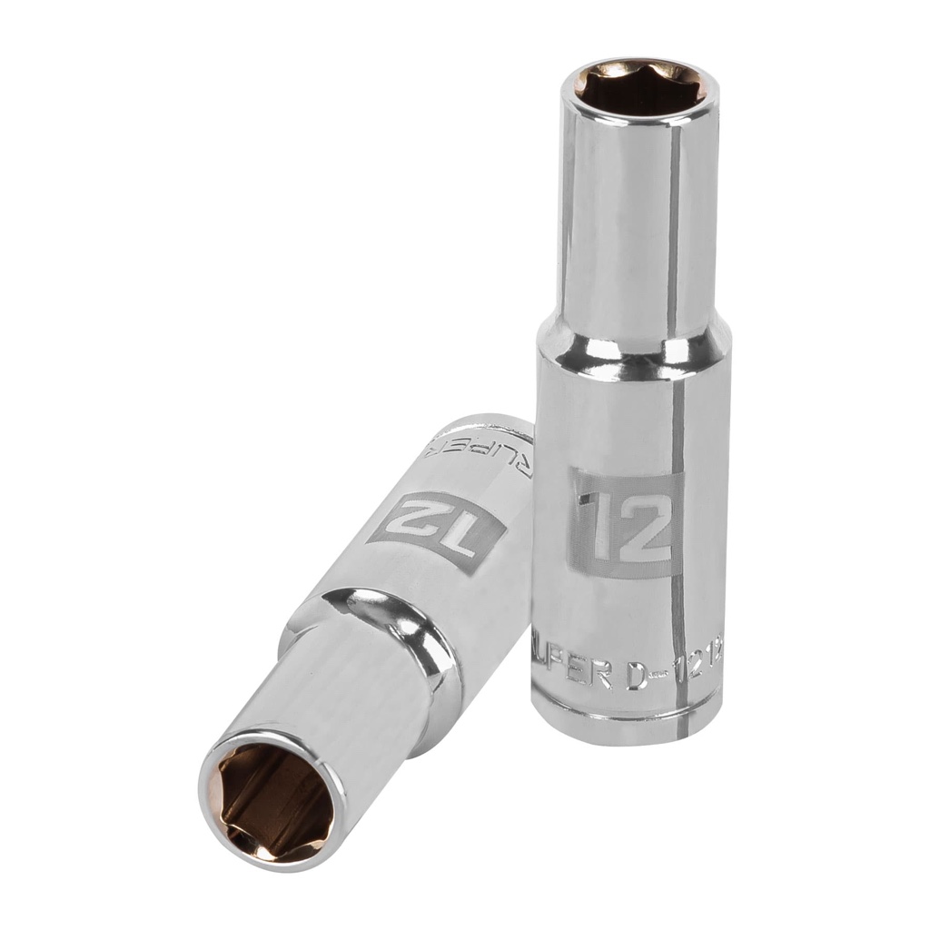 Cubo Truper 12mm x 1/2 D-5312-M C P LARG 6-puntas 13352