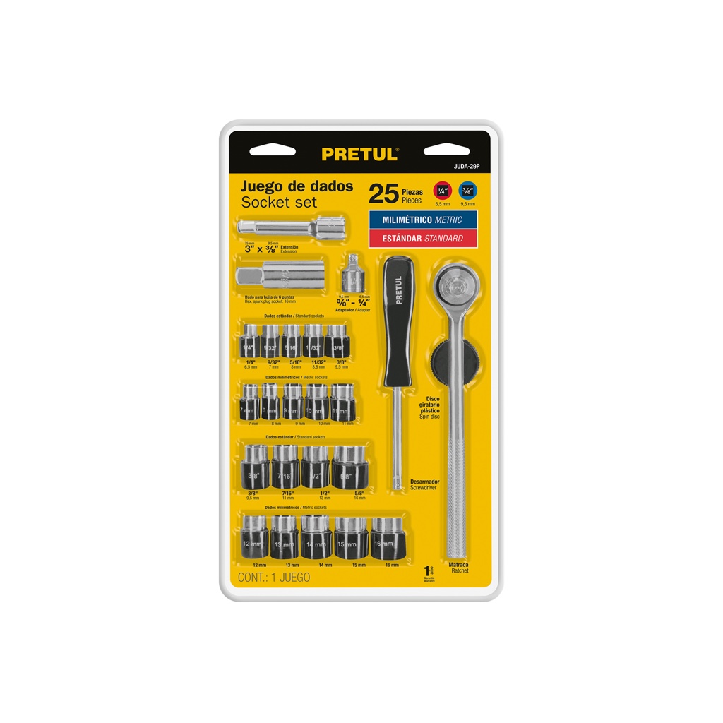 CUBOS PRETUL 25-PCS JUDA-29P 23974