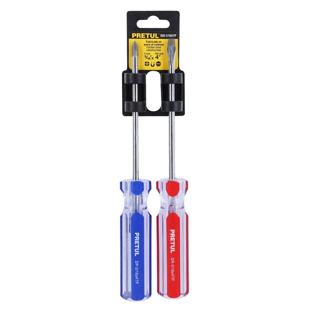 Desarmadores Pretul Duo-3/16x4TP 2-pcs 20211