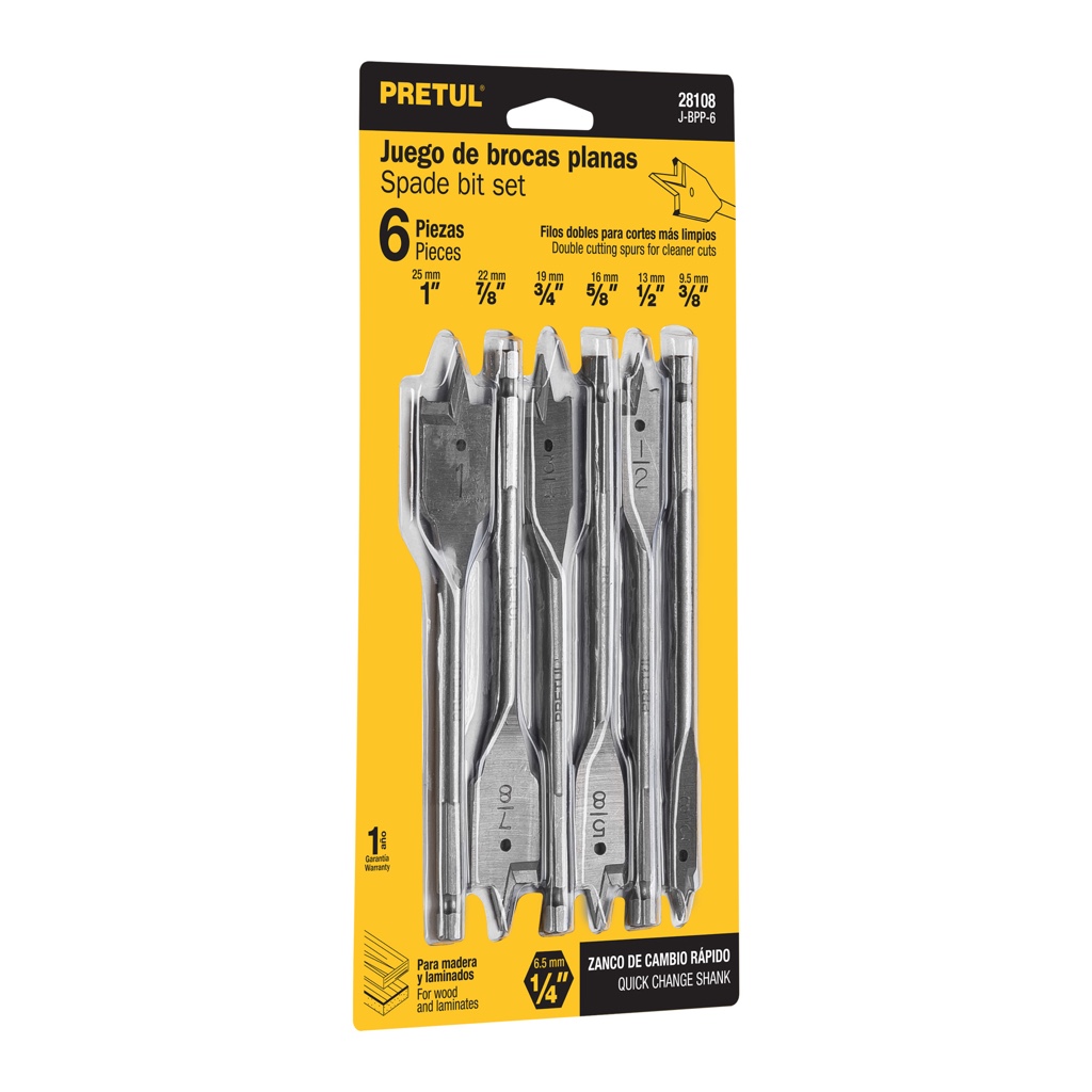 Brocas Pretul 6-pcs J-BPP-6 T/PALATA/P MADERA 28108