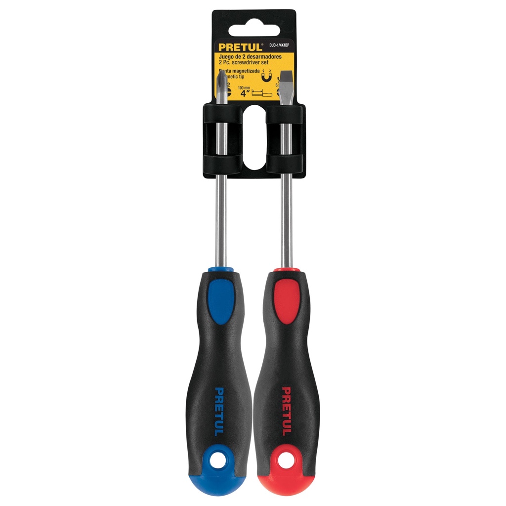Desarmadores Pretul Duo-1/4x4bp 2-pcs 20215