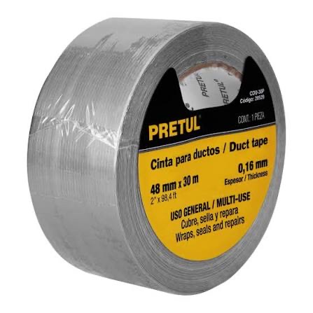 Cinta p/ducto de aire 2x30mts Pretul CDU-30P 20529