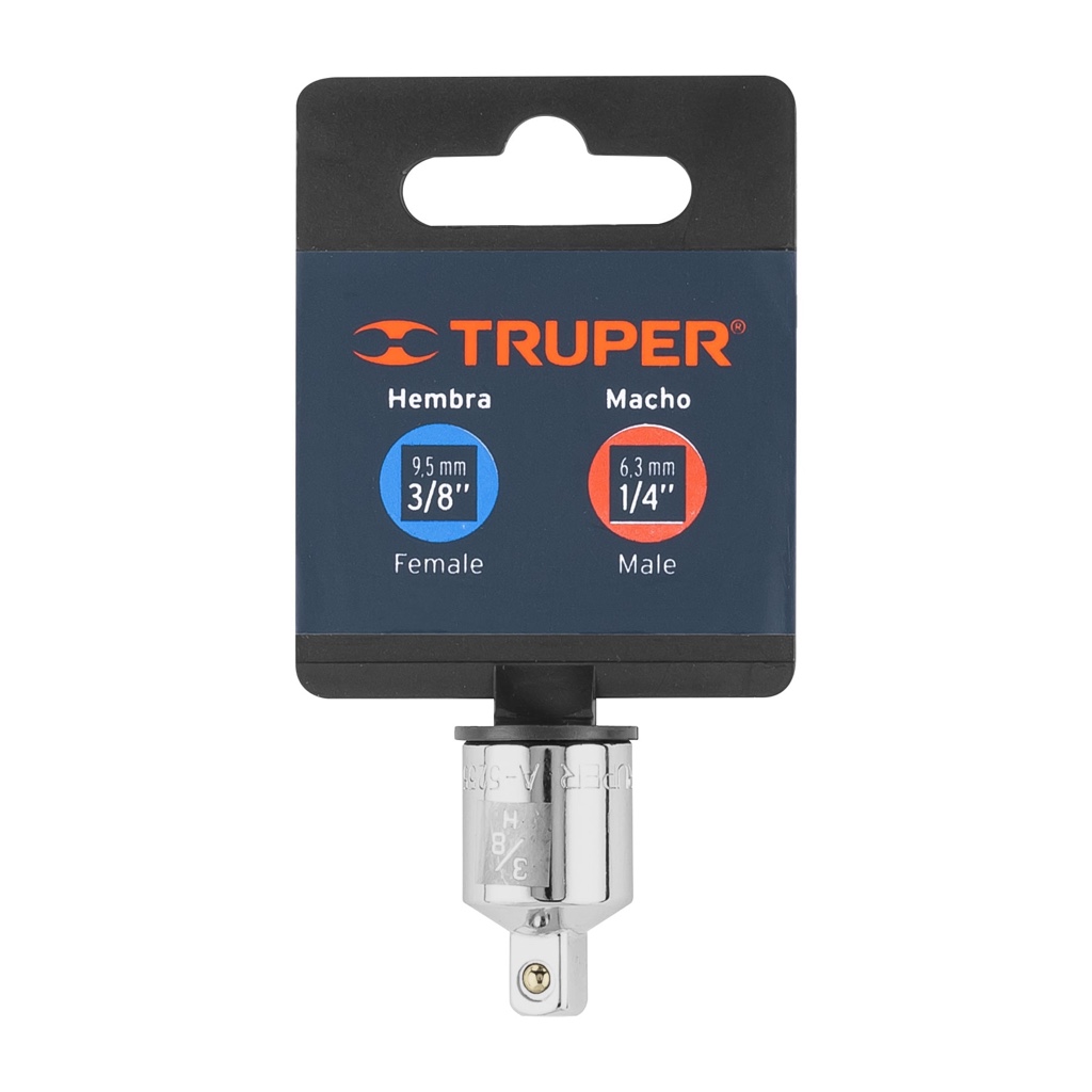 Adaptador cubo 3/8 a 1/4 Truper A-5255 13423