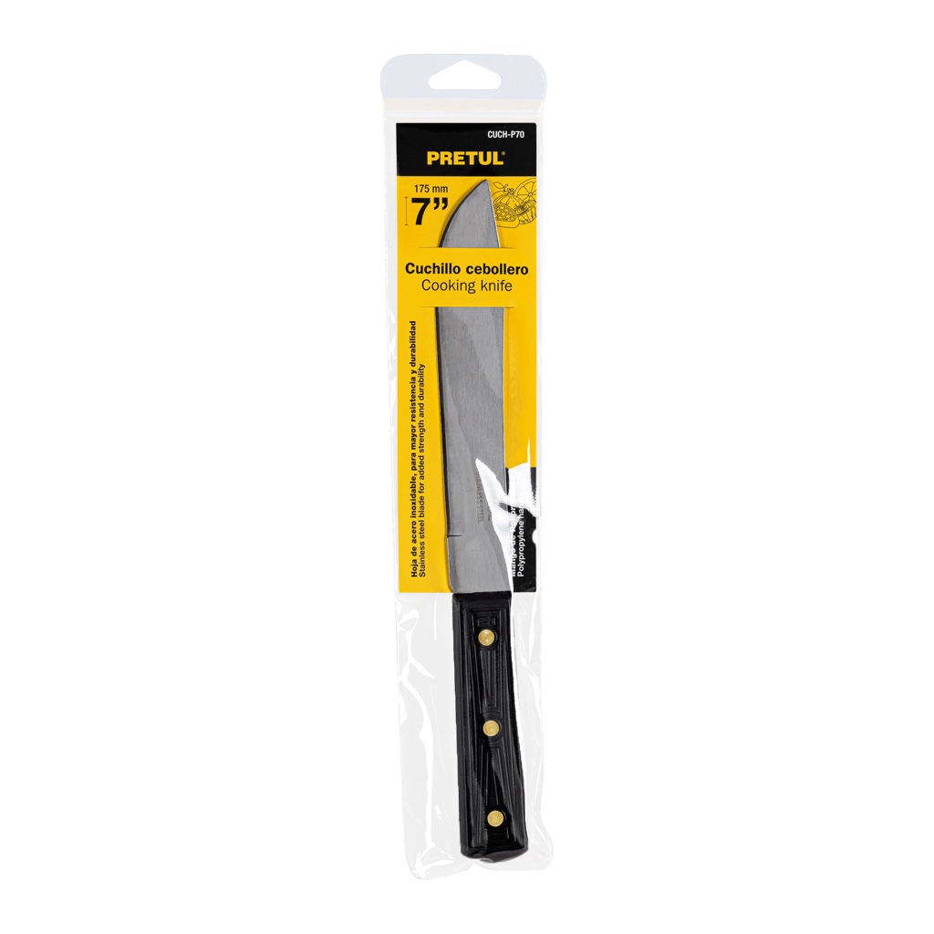 Cuchillo p/cocina cebollero 7" plast Pretul 23086