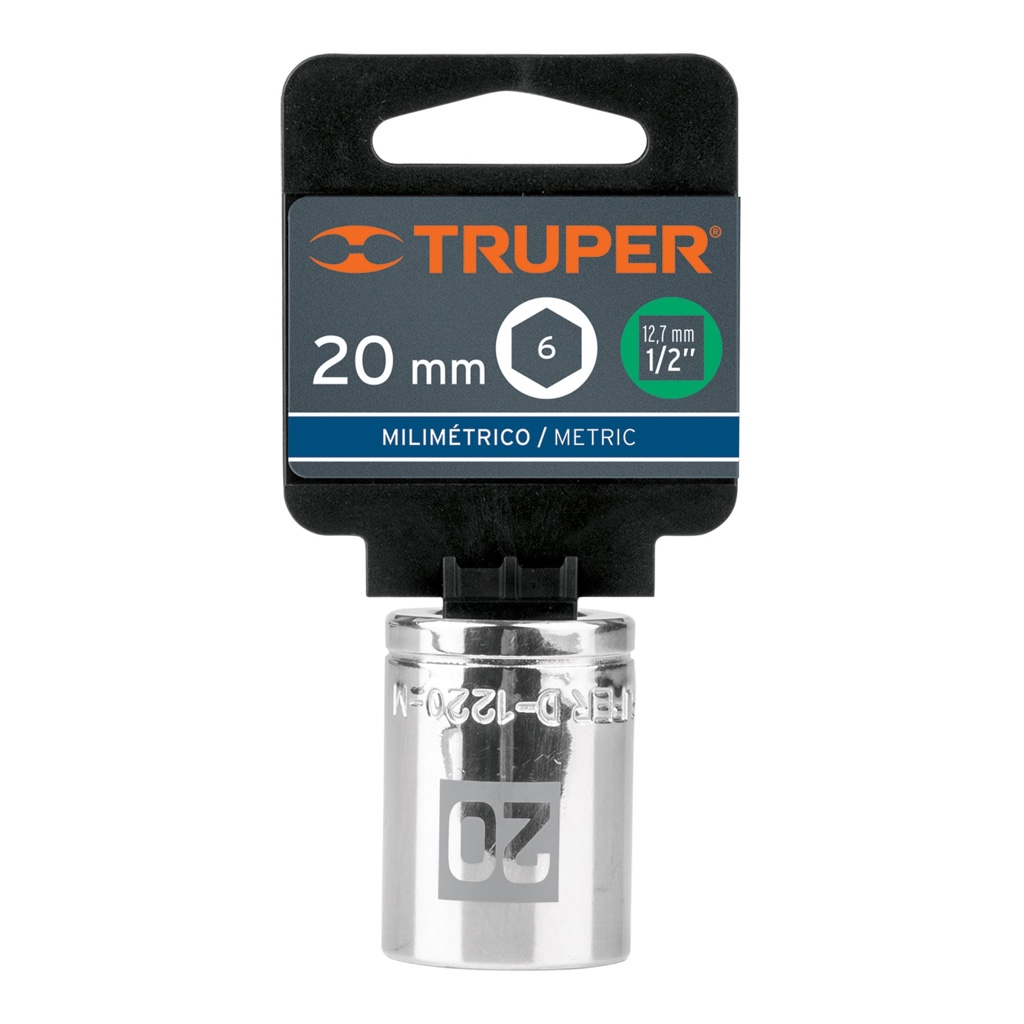 Cubo Truper 20mm x 1/2 D-5200-M C P 6-puntas 13270