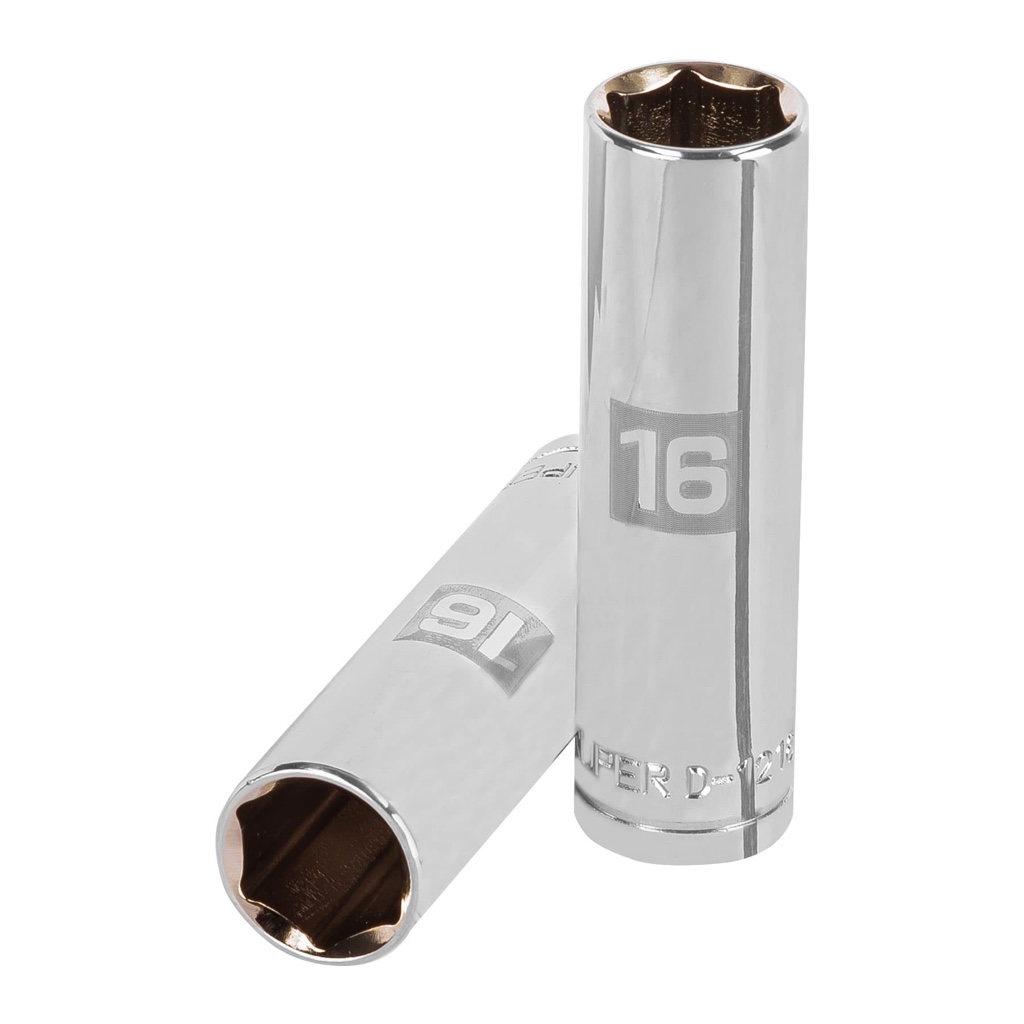 Cubo Truper 16mm x 1/2 D-5316-M C P LARG 6-puntas 13356