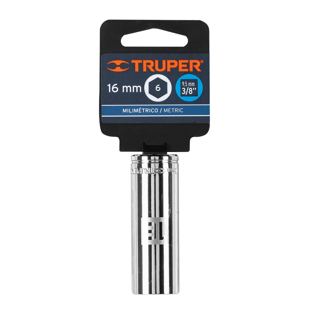 Cubo Truper 16mm x 3/8 D-5016-HM 6-puntas 13776