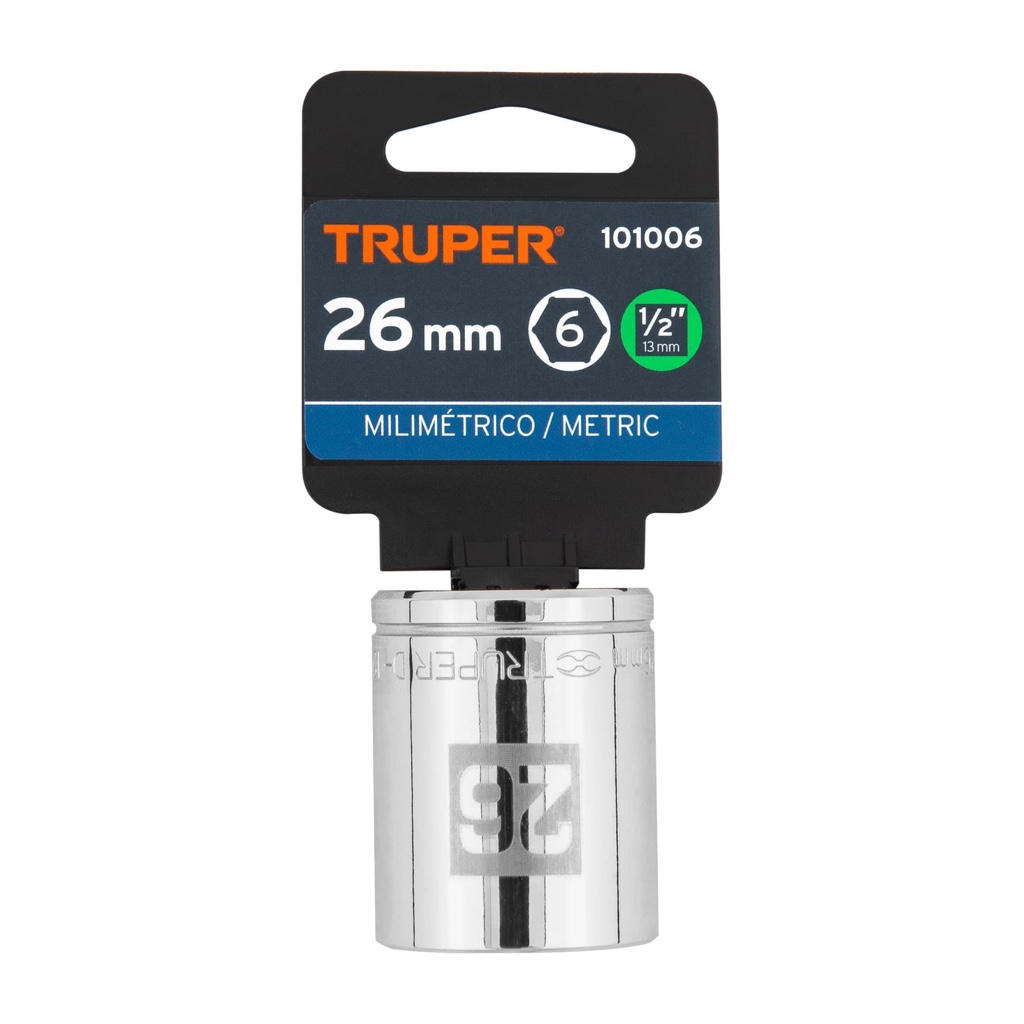 Cubo 26mm x 1/2 truper 101006