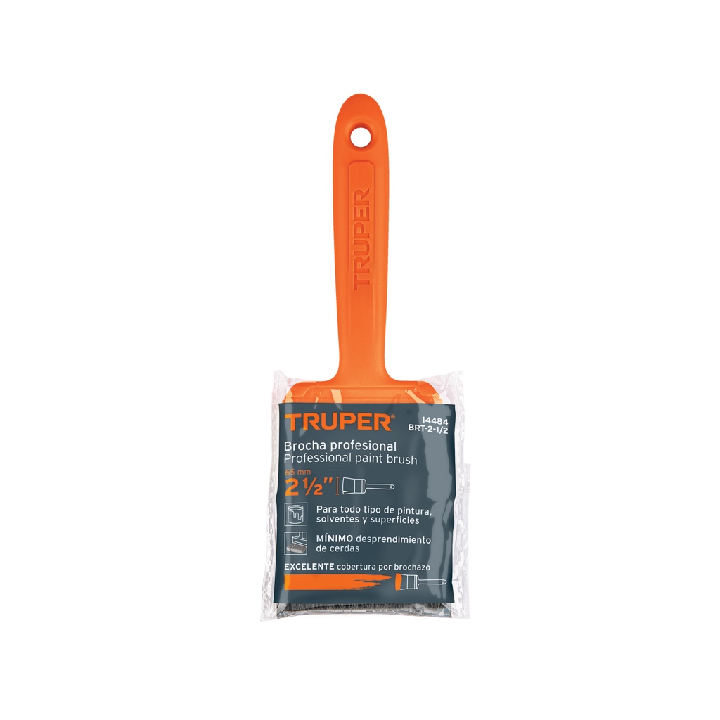 Brocha Truper BRT-2-1/2P m/plastico 14484