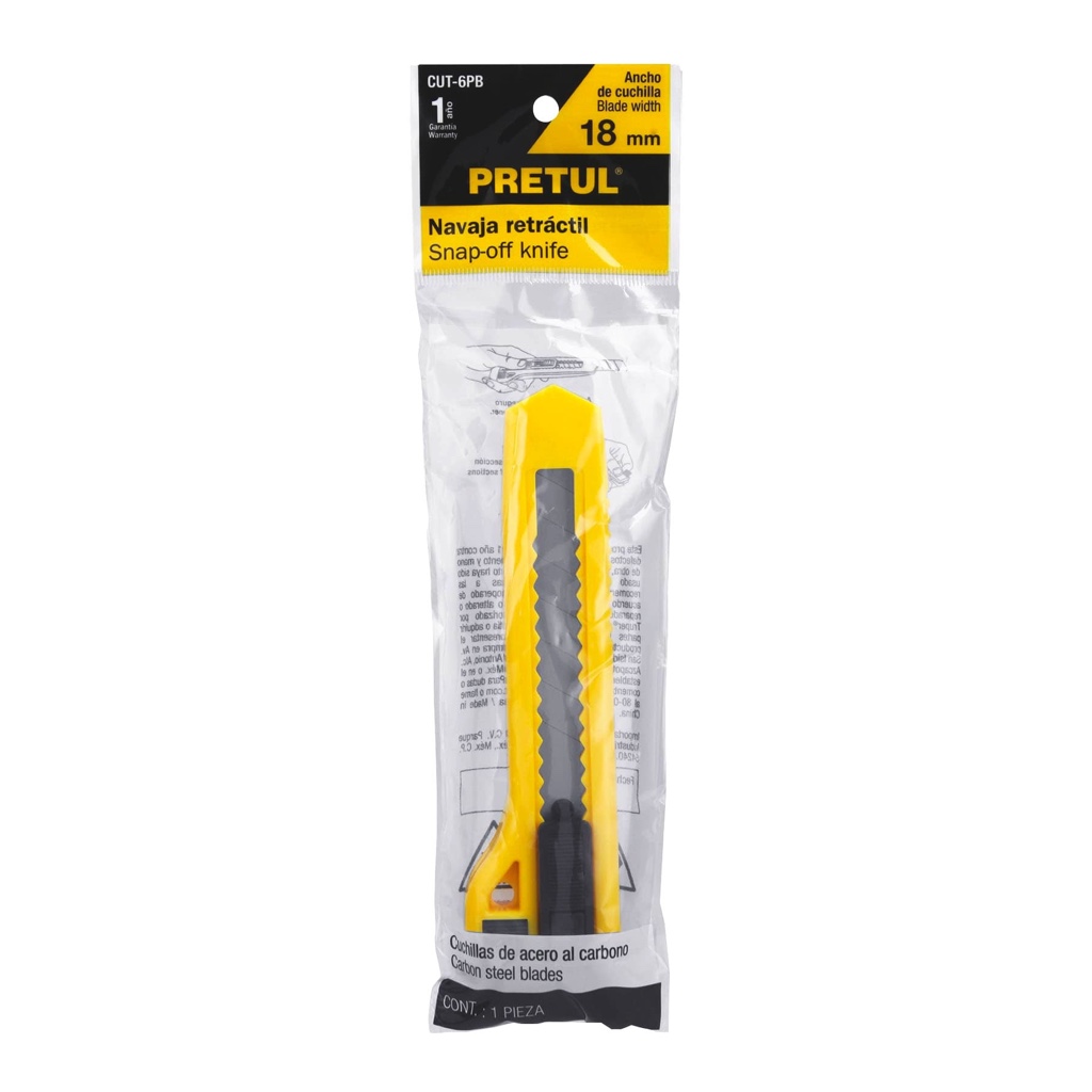 Cuchilla p/tapicero pretul 6” 22405