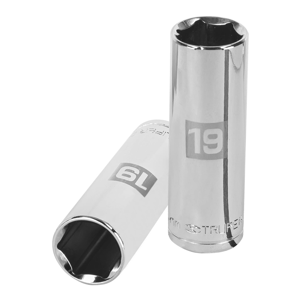 Cubo Truper 19mm x 1/2 D-5319-M C P LARG 6-puntas 13359