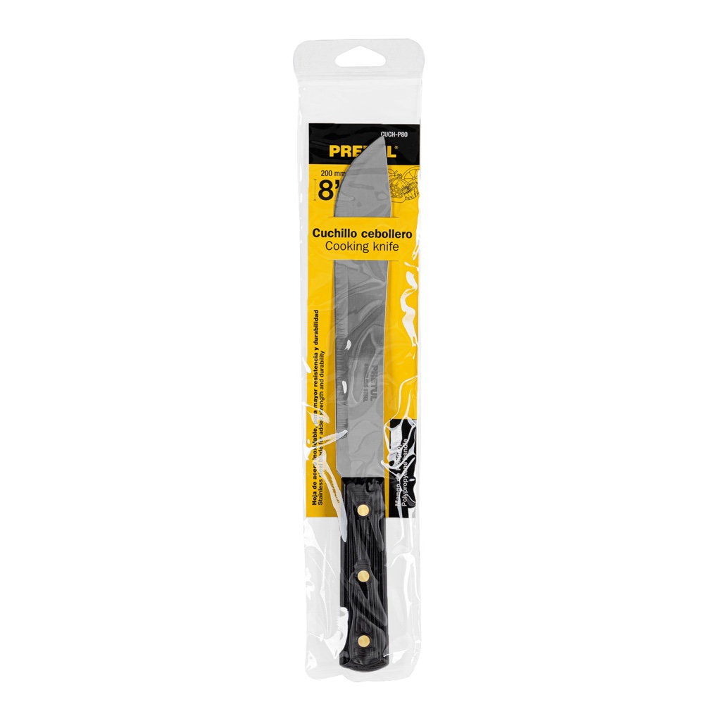Cuchillo p/cocina cebollero 8" plast Pretul 23087