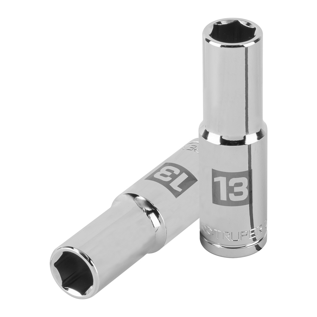 Cubo Truper 13mm x 1/2 D-5313-M C P LARG 6-puntas 13353