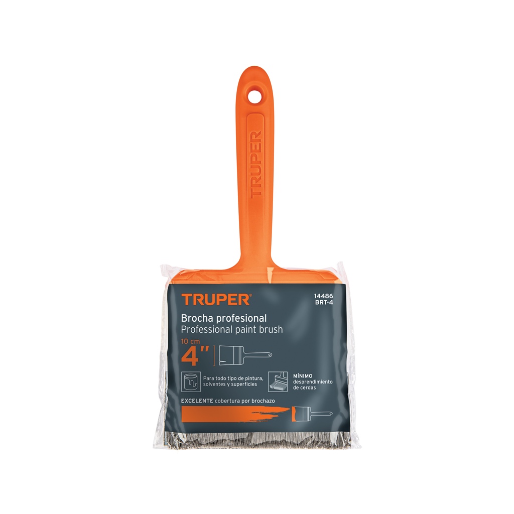 Brocha Truper BRT-4P m/plastico 14486
