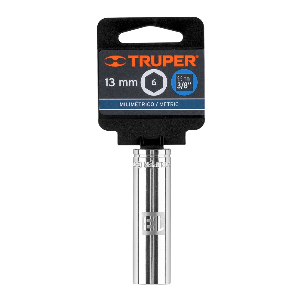 Cubo Truper 13mm x 3/8 D-5012-HM 6 puntas LARGO 13773