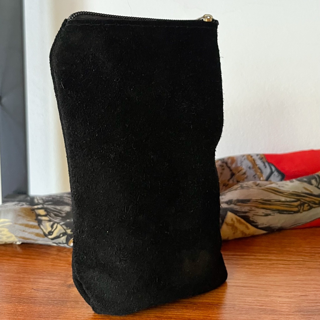 Yerbera cuero gamuzado