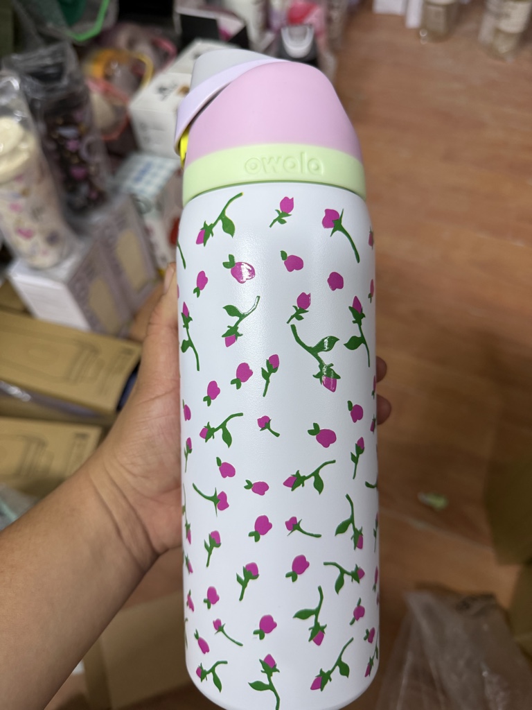 Owala florecitas rosas 32