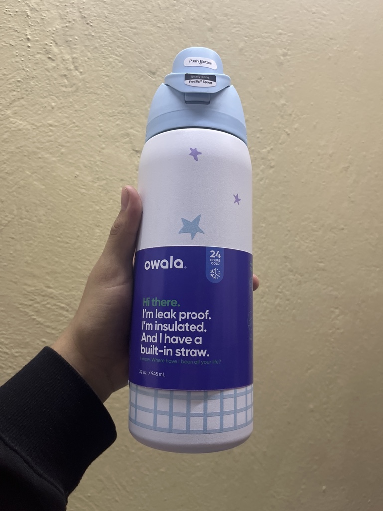 Owala botella blanco con estrellas 32 oz