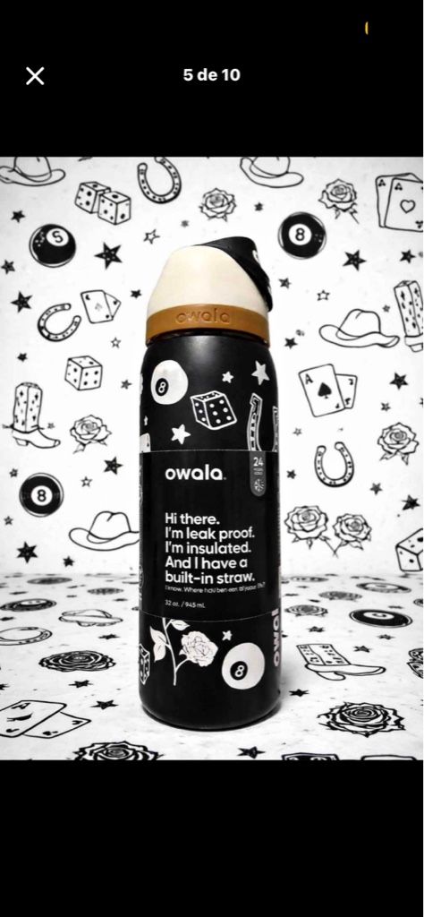 Owala botita negra 32