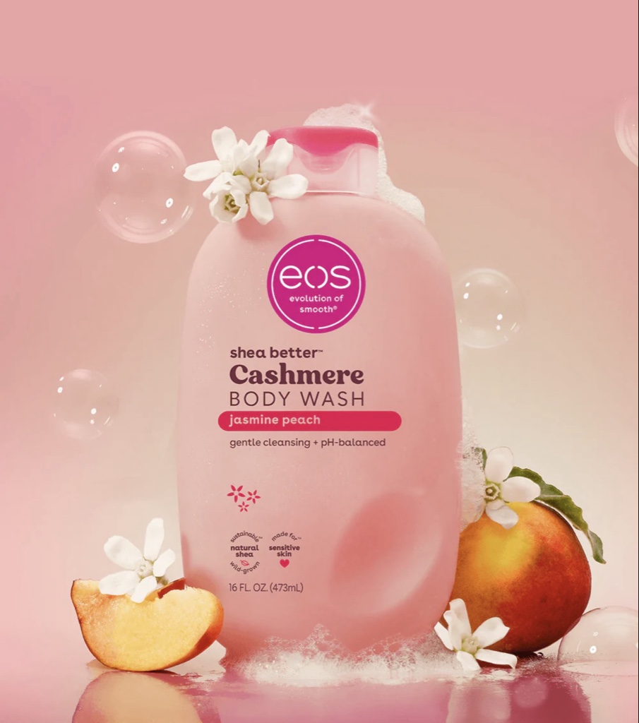 eos Cashmere Body Wash jasmine peach