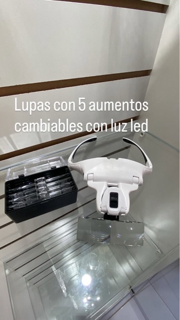Lupa con luz LED