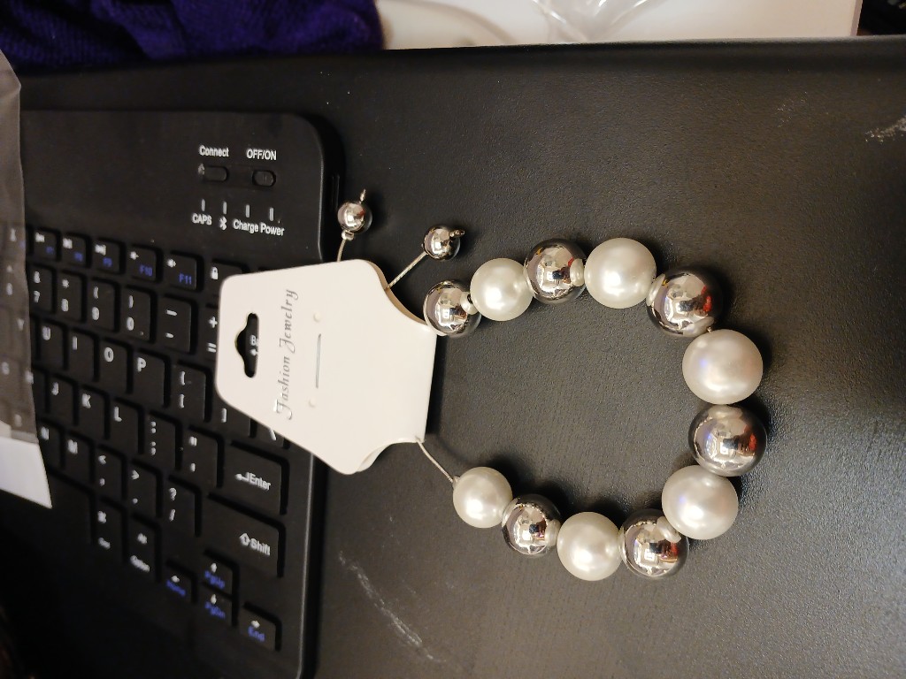Pulcera perlas y plata Fashion Jewelry