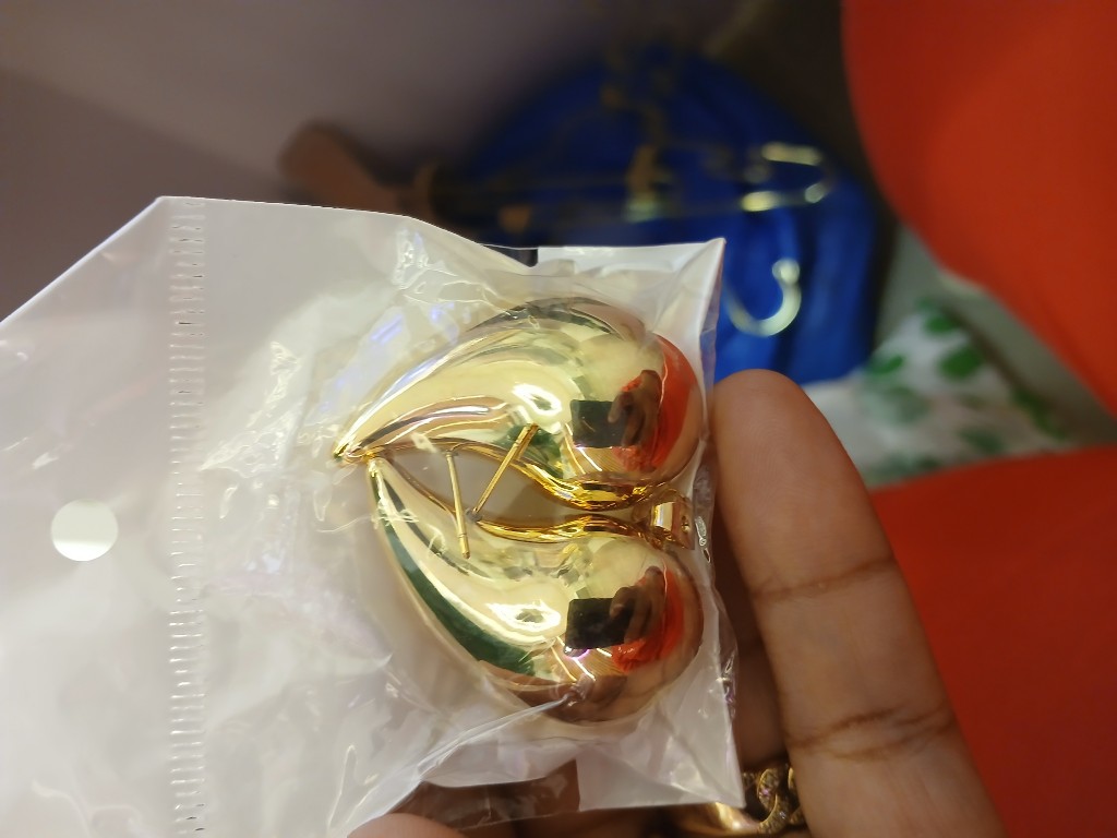 Baño de oro especial dormilonas Aretes dorados colgantes