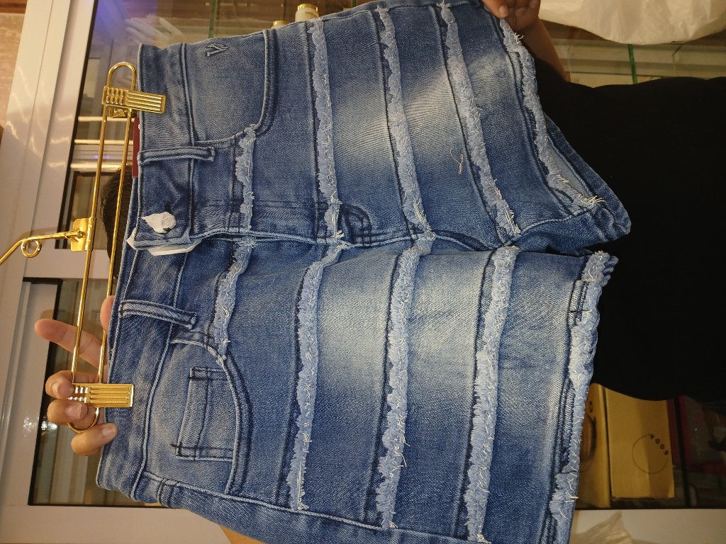 Short jeans azul