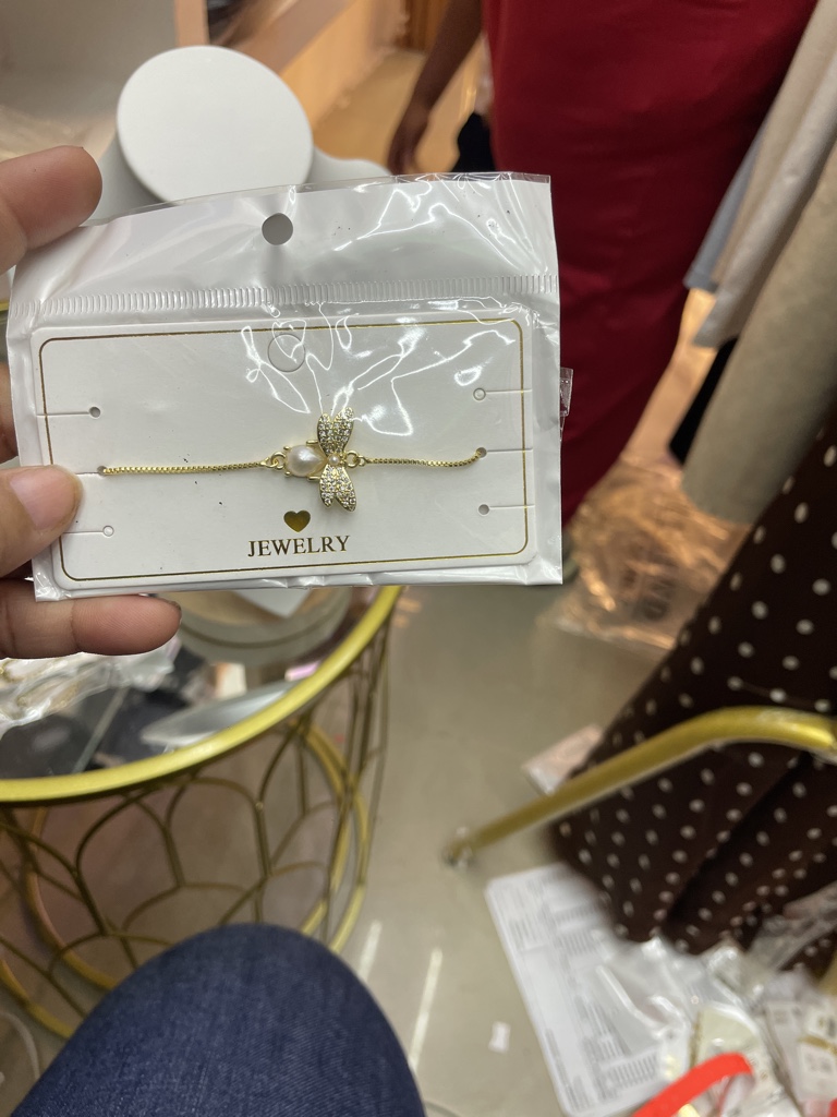 Pulsera Dorada de abejas