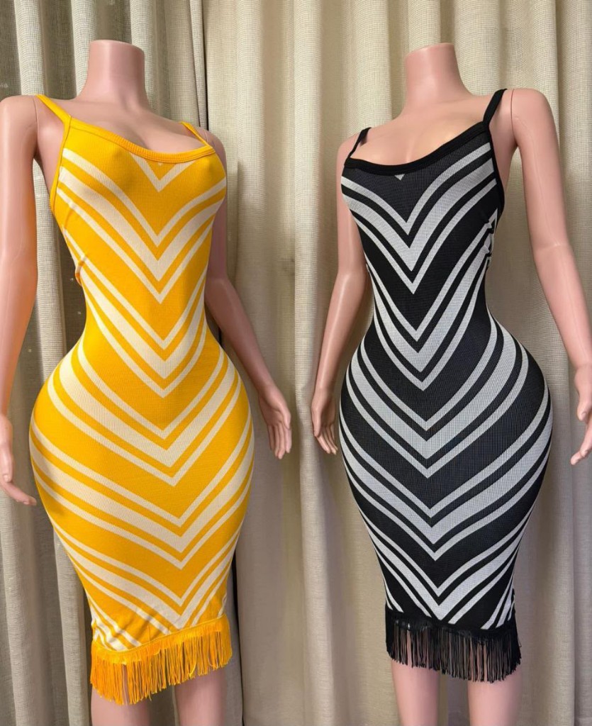 Vestido flecos varios colores