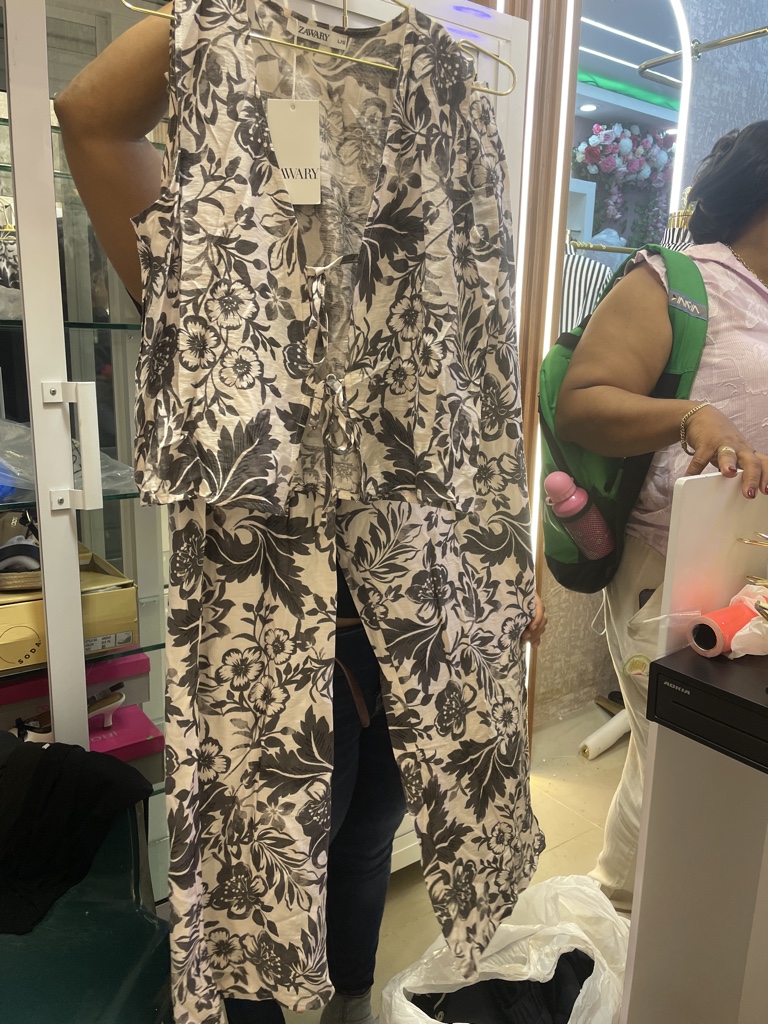 Conjunto de flores tela lino