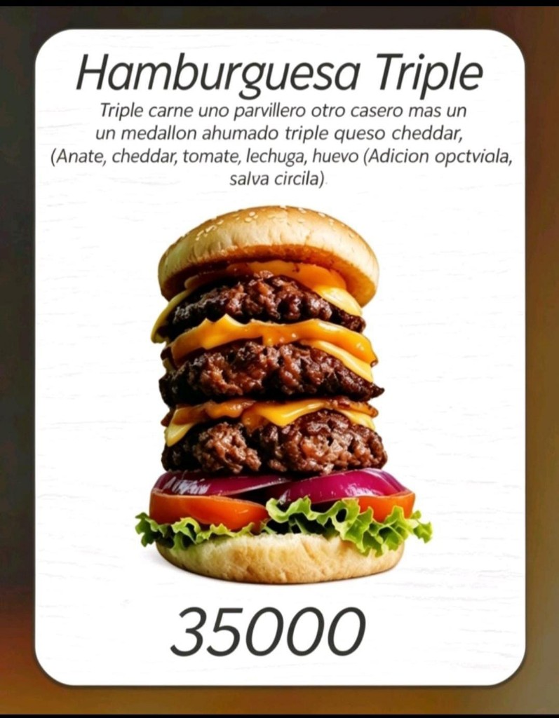 Hamburguesa triple