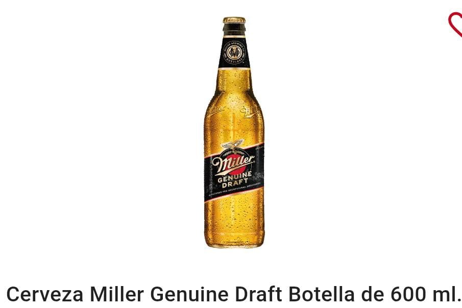 Miller genuine draft botella 600 ml