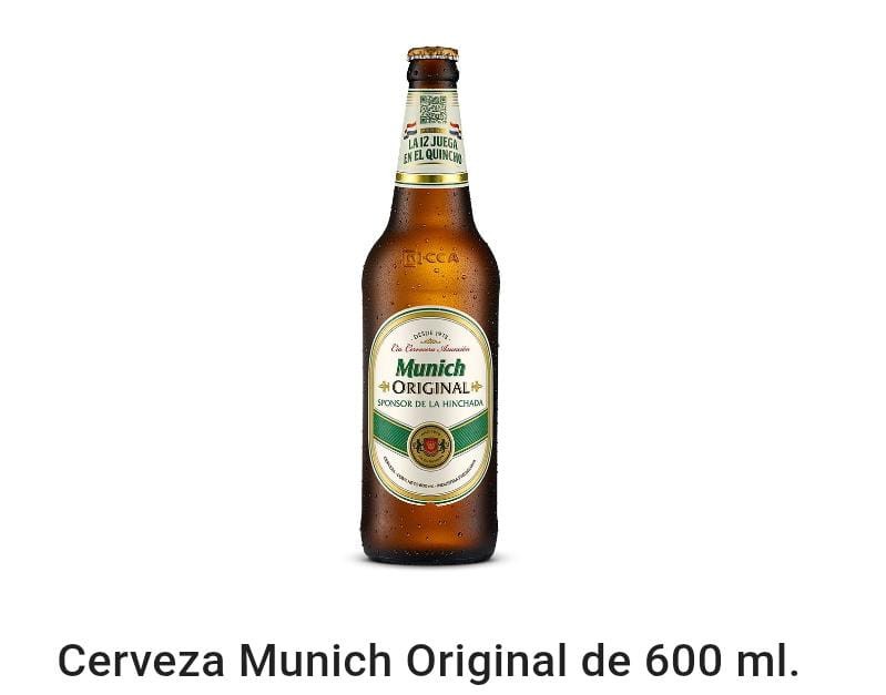 Múnich original retornable 600 ml